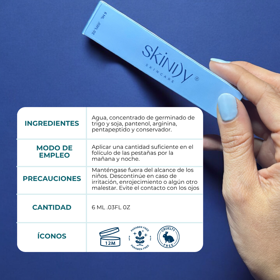 Sérum Fortalecedor de Pestañas – Con pentapéptidos y germinado de trigo