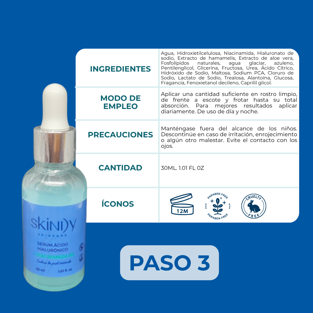 Kit de Skincare con Vitamina B3 (Niacinamida) – Piel uniforme y sin imperfecciones