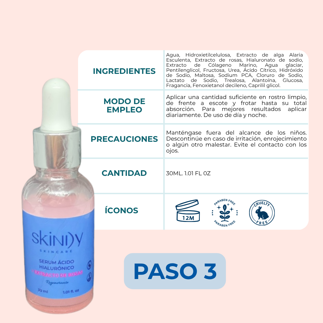 Kit de Skincare Regenerante con Extracto de Rosas – Piel sensible calmada y luminosa