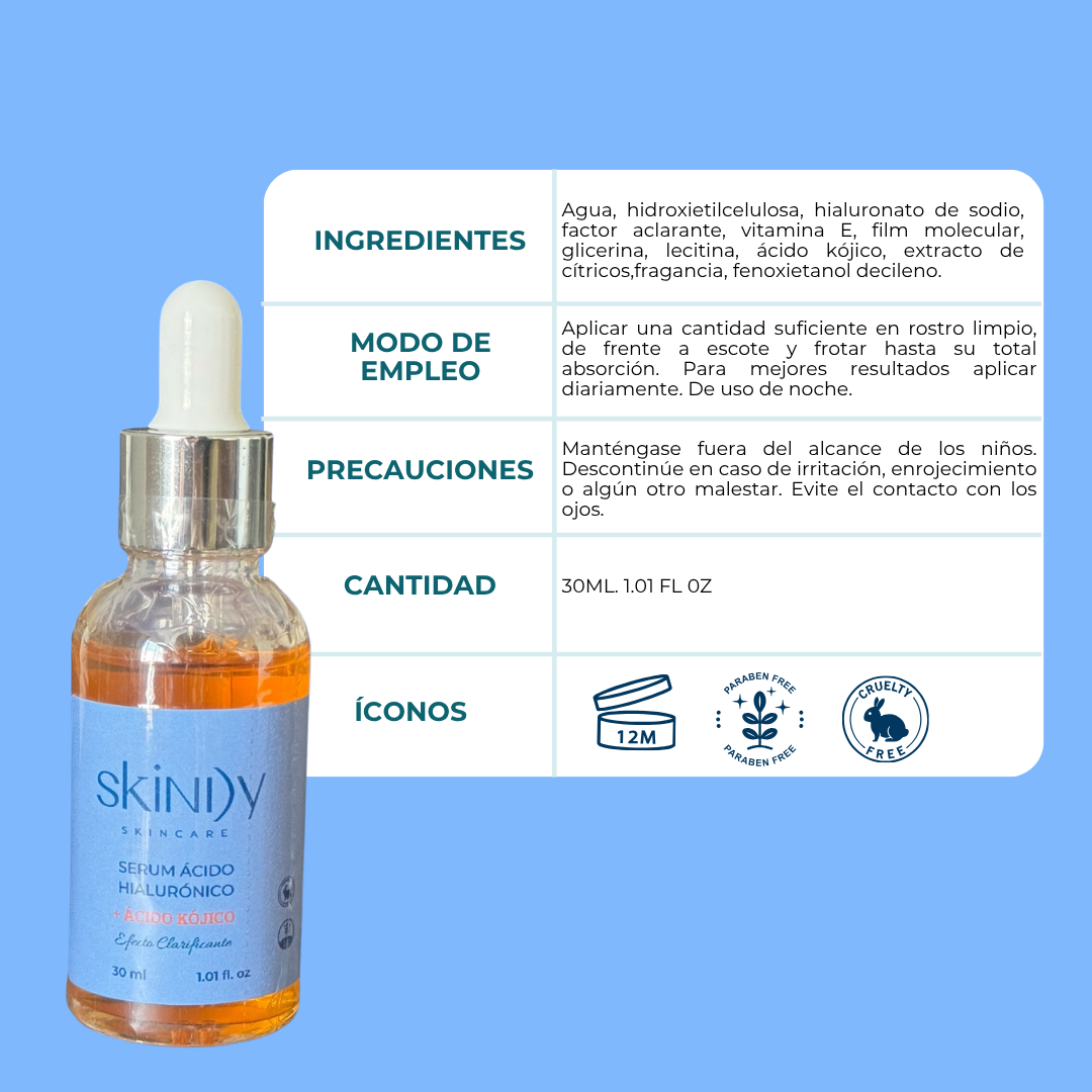 Sérum de Ácido Kójico al 3% – Piel más uniforme, luminosa y sin manchas visibles