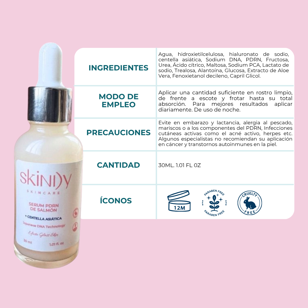 Sérum Regenerador de PDRN de Salmón y Centella Asiática – Piel hidratada, calmada y visiblemente revitalizada