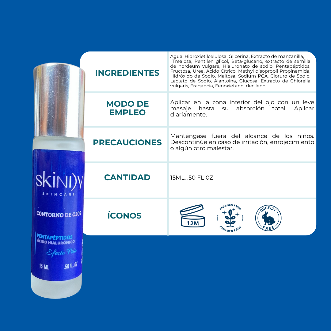 Contorno de Ojos Efecto Frío – Hidratante, antiinflamatorio y calmante