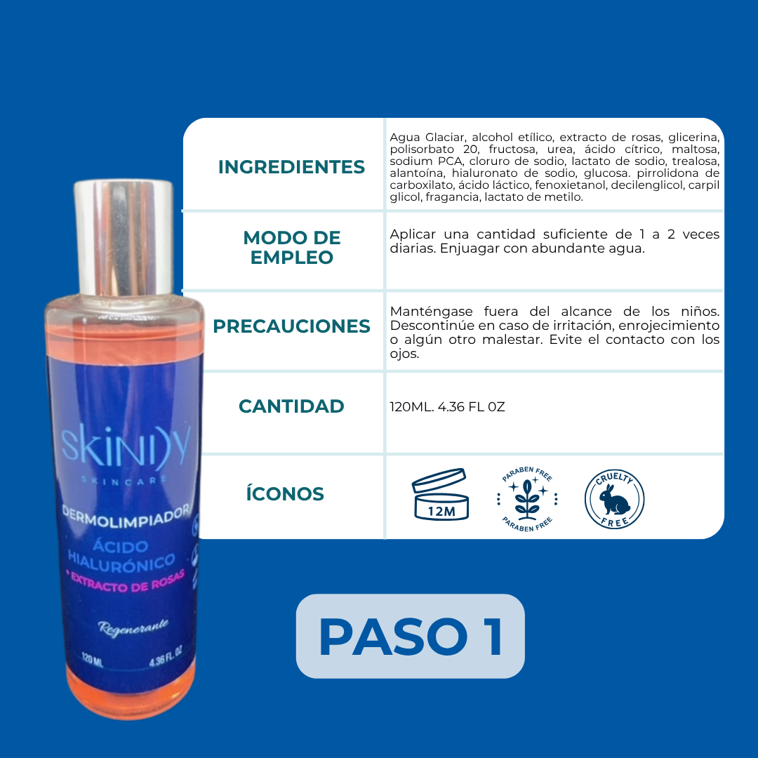 Kit de Skincare Regenerante con Extracto de Rosas – Piel sensible calmada y luminosa