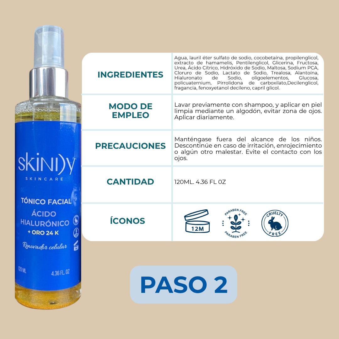 Kit de Skincare con Oro 24K y Oligoelementos – Piel luminosa, revitalizada y rejuvenecida
