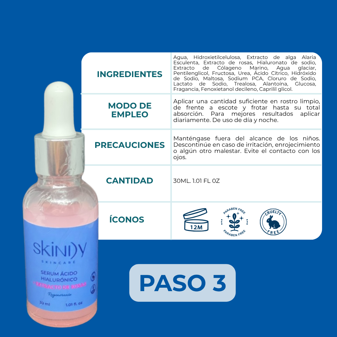Kit de Skincare Regenerante con Extracto de Rosas – Piel sensible calmada y luminosa