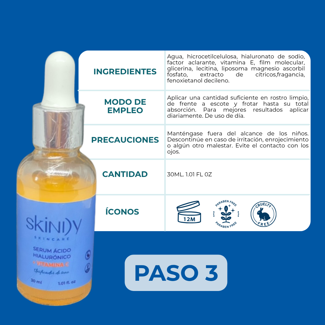 Kit de Skincare con Vitamina C + Ácido Kójico – Despigmentante natural para rostro