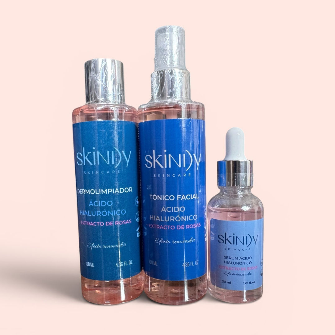 Kit de Skincare Regenerante con Extracto de Rosas – Piel sensible calmada y luminosa
