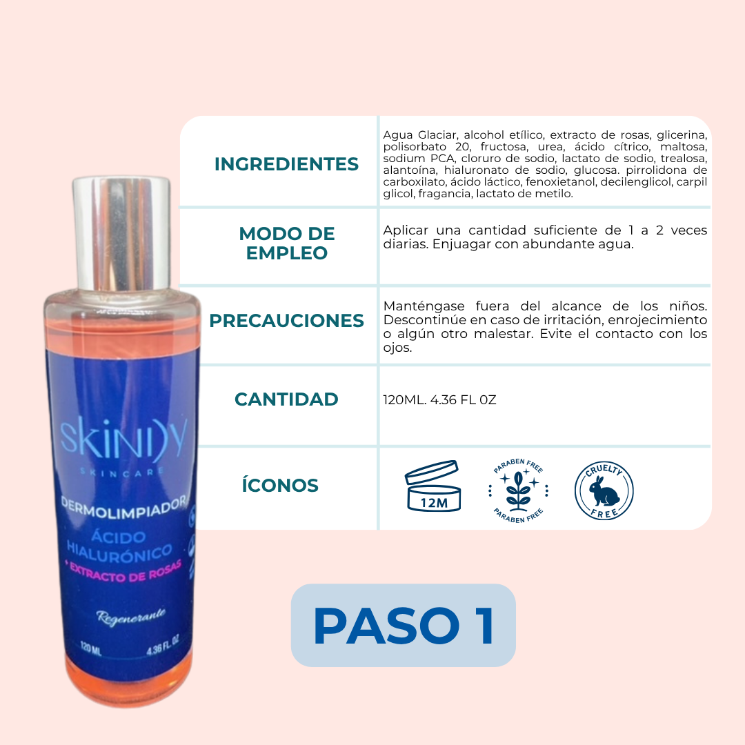 Kit de Skincare Regenerante con Extracto de Rosas – Piel sensible calmada y luminosa