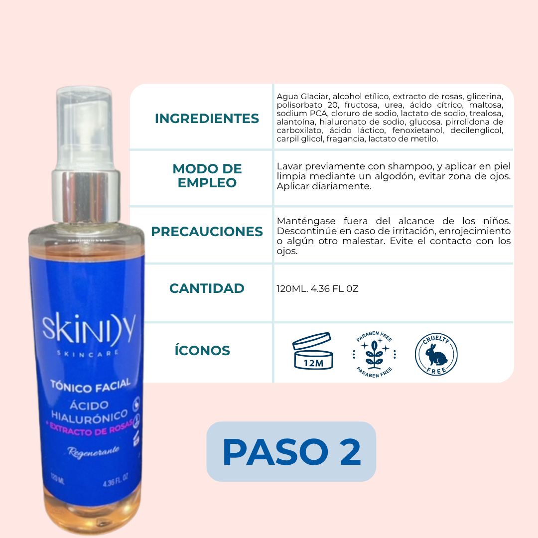 Kit de Skincare Regenerante con Extracto de Rosas – Piel sensible calmada y luminosa