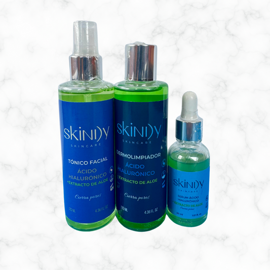 Kit de Skincare con Aloe Vera y Hamamelis – Ideal para piel grasa o con acné