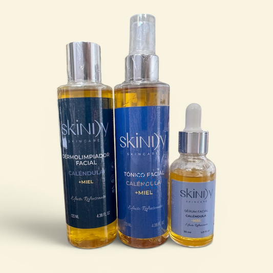 Kit de Skincare con Miel y Caléndula – Piel hidratada, calmada y visiblemente saludable