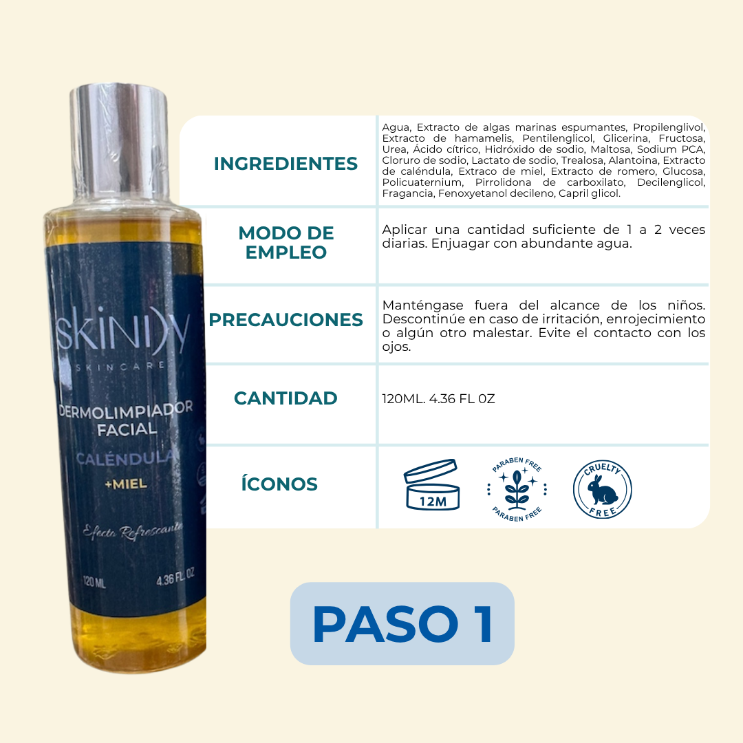 Kit de Skincare con Miel y Caléndula – Piel hidratada, calmada y visiblemente saludable