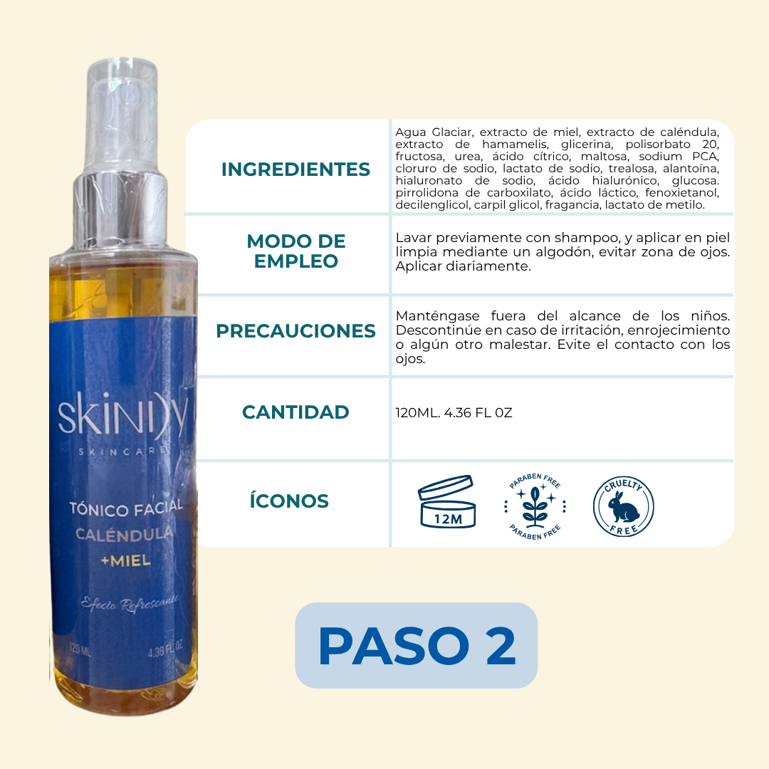 Kit de Skincare con Miel y Caléndula – Piel hidratada, calmada y visiblemente saludable