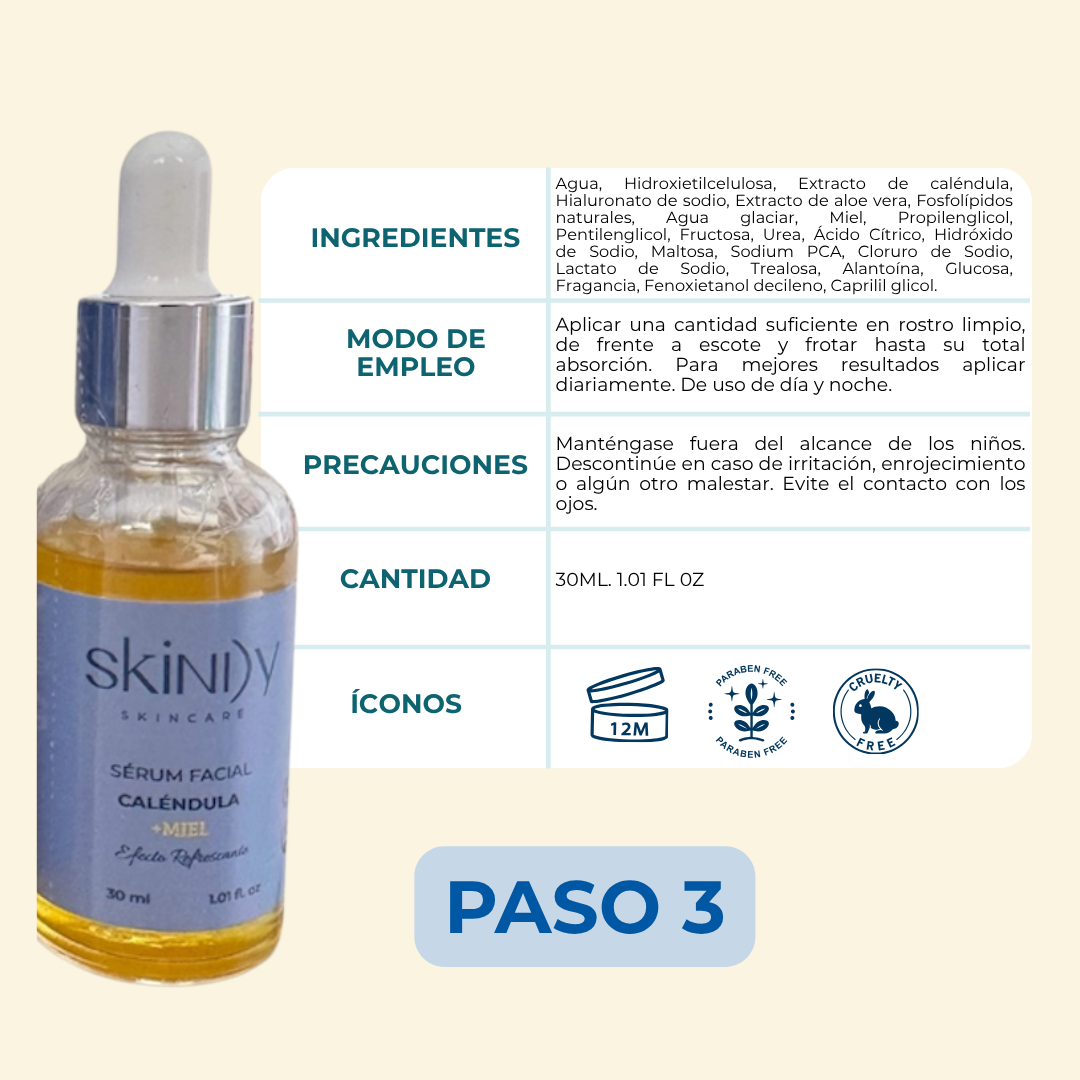 Kit de Skincare con Miel y Caléndula – Piel hidratada, calmada y visiblemente saludable