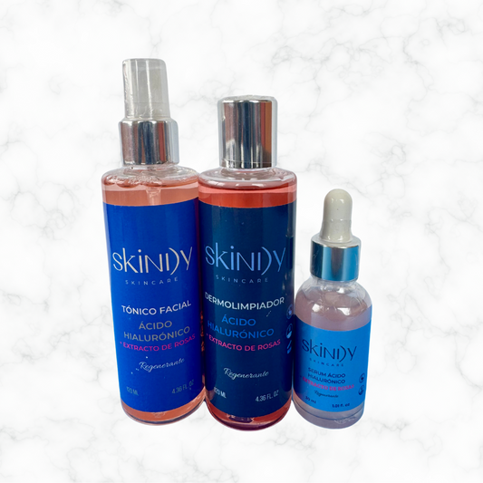 Kit de Skincare Regenerante con Extracto de Rosas – Piel sensible calmada y luminosa