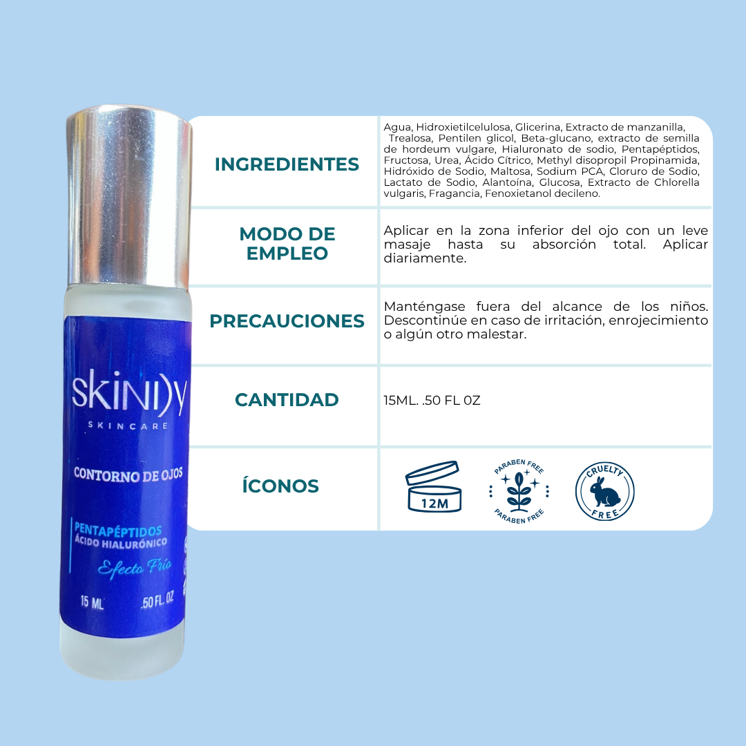Contorno de Ojos Efecto Frío – Hidratante, antiinflamatorio y calmante