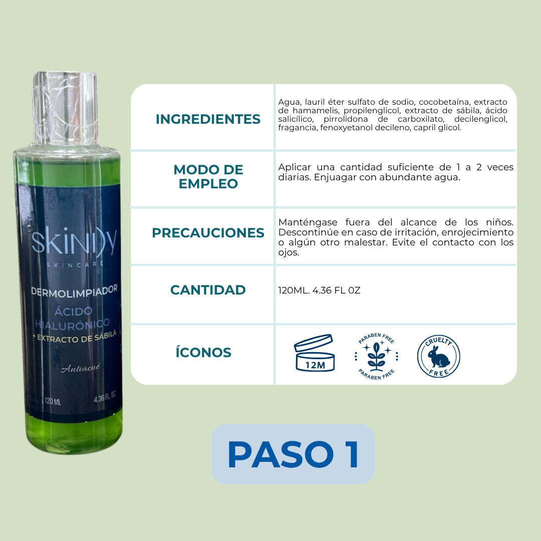 Kit de Skincare con Extracto de Sábilay Hamamelis – Ideal para piel grasa o con acné