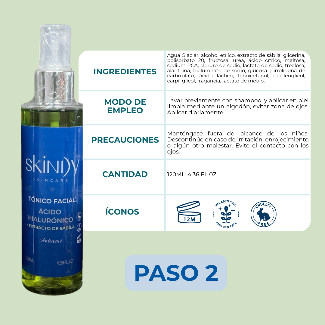 Kit de Skincare con Extracto de Sábilay Hamamelis – Ideal para piel grasa o con acné