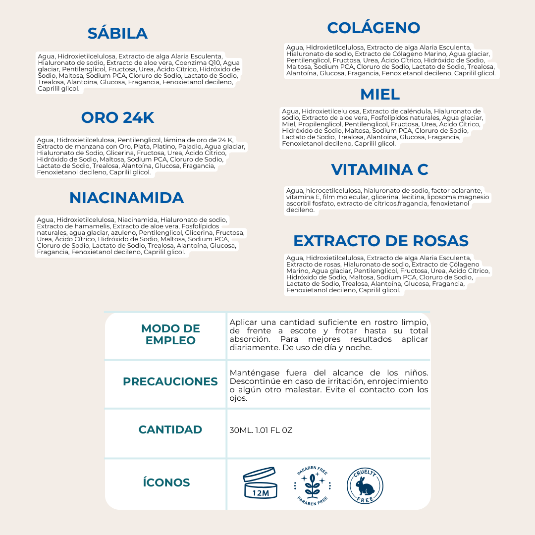 Sérums Faciales – Cuidado concentrado para una piel luminosa, suave y revitalizada